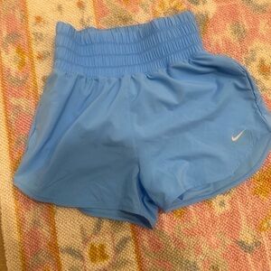 Nike Blue Athletic Running Shorts with Elastic Waistband